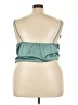 Boohoo 100% Polyester Teal Tube Top Size 24 - photo 2