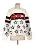 CeCe Stars White Pullover Sweater Size L - photo 1