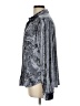 Amadi Metallic Silver Long Sleeve Blouse Size L - photo 5
