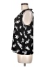 Ann Taylor LOFT Outlet 100% Polyester Floral Black Sleeveless Blouse Size M (petite) - photo 5