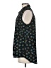 CAbi Floral Black Sleeveless Button-Down Shirt Size M - photo 5