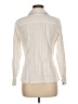 Chico's Stripes Ivory Long Sleeve Button-Down Shirt Size Med (1) - photo 2