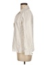 Chico's Stripes Ivory Long Sleeve Button-Down Shirt Size Med (1) - photo 5