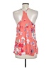 Josie Natori 100% Polyester Orange Sleeveless Blouse Size M - photo 2
