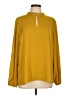 Ann Taylor LOFT 100% Polyester Gold Long Sleeve Turtleneck Size L - photo 1