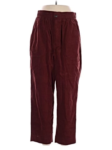 Madewell Curvy Tapered Huston Pull-On Crop Pants in Corduroy (view 1)