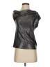 Me&Thee Metallic Silver Sleeveless Blouse Size 2 - photo 1