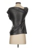 Me&Thee Metallic Silver Sleeveless Blouse Size 2 - photo 2