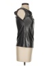 Me&Thee Metallic Silver Sleeveless Blouse Size 2 - photo 4