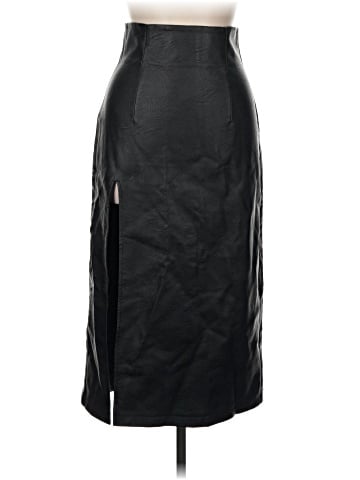 Topshop Faux Leather Skirt (view 1)