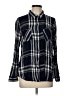 Lucky Brand Plaid Black Long Sleeve Button-Down Shirt Size L - photo 1