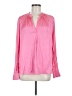 Muse 100% Polyester Pink Long Sleeve Blouse Size M - photo 1