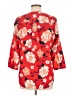 Katherine Barclay 100% Polyester Floral Red 3/4 Sleeve Blouse Size M - photo 2