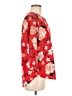 Katherine Barclay 100% Polyester Floral Red 3/4 Sleeve Blouse Size M - photo 4