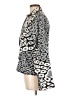 grass-fields Animal Print Silver Long Sleeve Blouse Size 10 - photo 5