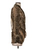 Zara Animal Print Snake Print Tan Gold Long Sleeve Blouse Size S - photo 4