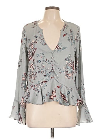 Just Fab Long Sleeve Blouse (view 1)