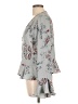 Just Fab 100% Polyester Gray Long Sleeve Blouse Size L - photo 5