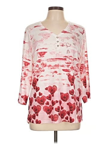 Christopher & Banks 3/4 Sleeve Blouse (view 1)