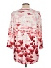Christopher & Banks Hearts Pink 3/4 Sleeve Blouse Size L - photo 2