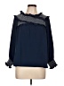 Vince Camuto Blue Long Sleeve Blouse Size L - photo 1