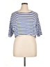 FRAME 100% Linen Blue Short Sleeve Top Size XL - photo 1