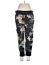 Assorted Brands Floral Black Casual Pants Size M - photo 1