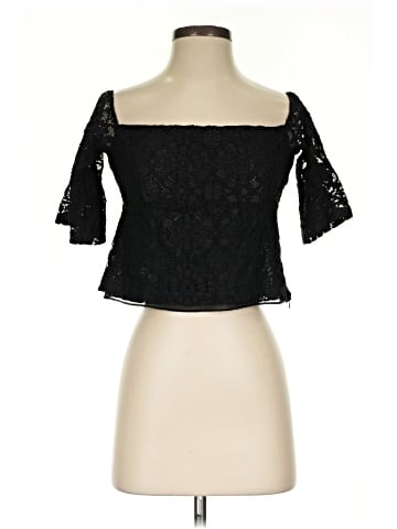 Zara W&B Collection 3/4 Sleeve Blouse (view 1)