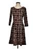 Max Studio Graphic Multi Color Black Casual Dress Size S - photo 1