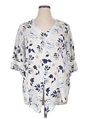 AB Studio Short Sleeve Blouse (view 1)