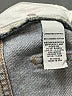 Jonathan Simkhai 100% Cotton Metallic Silver Denim Skirt Size 25 waist - photo 5