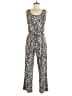 Calvin Klein Animal Print Silver Jumpsuit Size 6 - photo 1