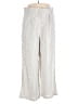Max Studio Stripes Silver Linen Pants Size XL - photo 1