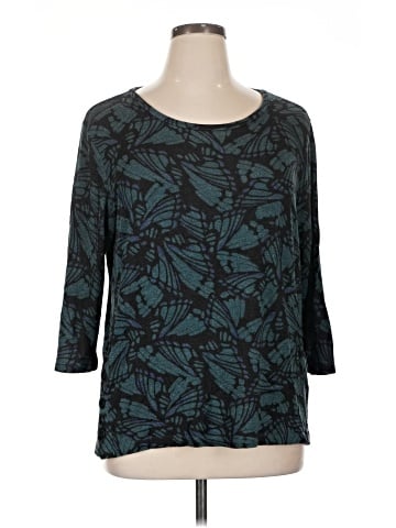 Bobeau 3/4 Sleeve Top (view 1)