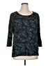 Bobeau Graphic Teal 3/4 Sleeve Top Size XL - photo 1