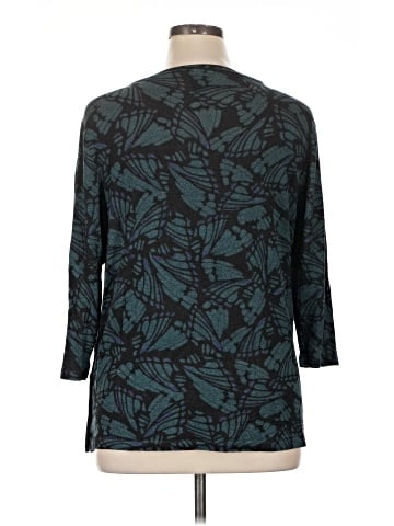 Bobeau 3/4 Sleeve Top (view 2)