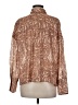 Parker Animal Print Brown Long Sleeve Blouse Size M - photo 2