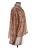 Parker Animal Print Brown Long Sleeve Blouse Size M - photo 4