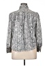 Ann Taylor Factory 100% Polyester Silver Long Sleeve Blouse Size XL - photo 2