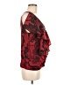 metaphor 100% Polyester Red Short Sleeve Blouse Size M - photo 4