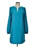 Tinley Road 100% Polyester Solid Teal Casual Dress Size L - photo 1