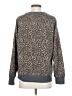 Splendid Animal Print Gray Pullover Sweater Size M - photo 2