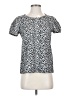 Anthropologie Silver Short Sleeve Top Size S - photo 1