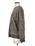 Splendid Animal Print Gray Pullover Sweater Size M - photo 5