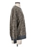 Splendid Animal Print Gray Pullover Sweater Size M - photo 4
