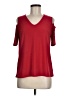 Love Scarlett Red Short Sleeve Top Size M - photo 1