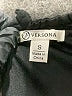 Versona 100% Polyester Solid Black Casual Dress Size S - photo 7