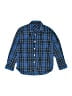 Basic Editions Plaid Blue Long Sleeve Button-Down Shirt Size 4 - 5 - photo 1