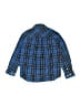 Basic Editions Plaid Blue Long Sleeve Button-Down Shirt Size 4 - 5 - photo 2