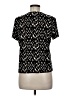 Saint + Sofia Animal Print Black Short Sleeve T-Shirt Size 6 - photo 2